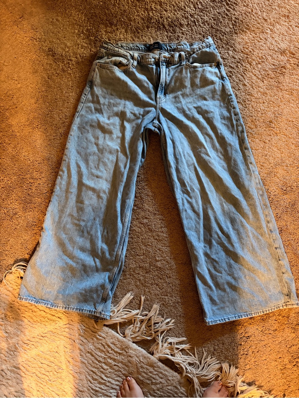 Gap Wide Leg Women Jeans - Light Blue Denim